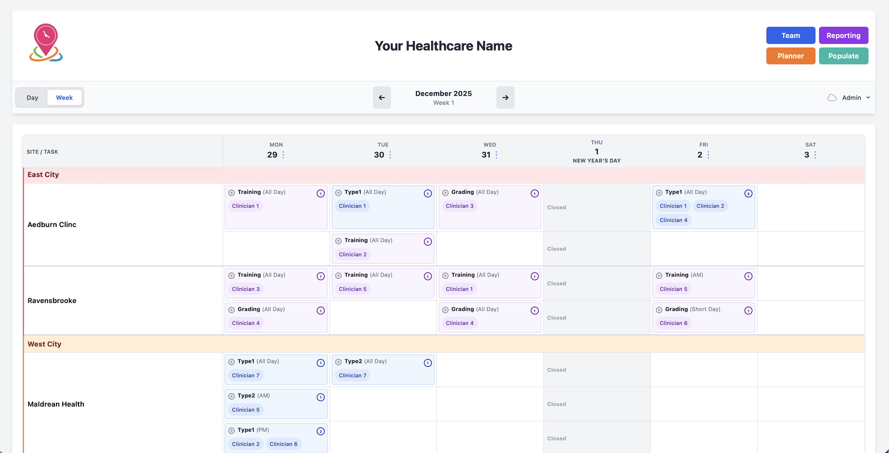 Manager Rota Dashboard